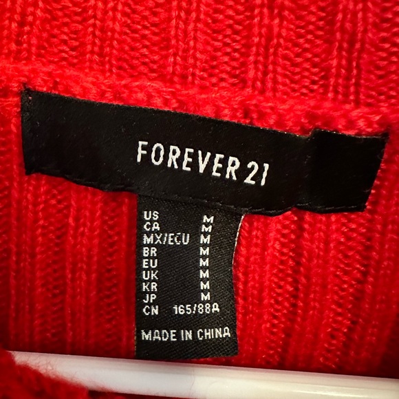 Forever21 red sweater - Picture 2 of 5